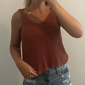 Knit tank top